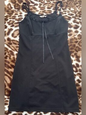 chinese dress ladies LA Hearts Women's Tie Front Linen Mini Dress